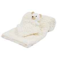FBP224-C: Cream Bear Comforter & Wrap